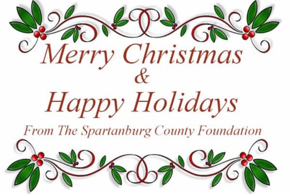 The Spartanburg County Foundation Merry Christmas & Happy Holidays