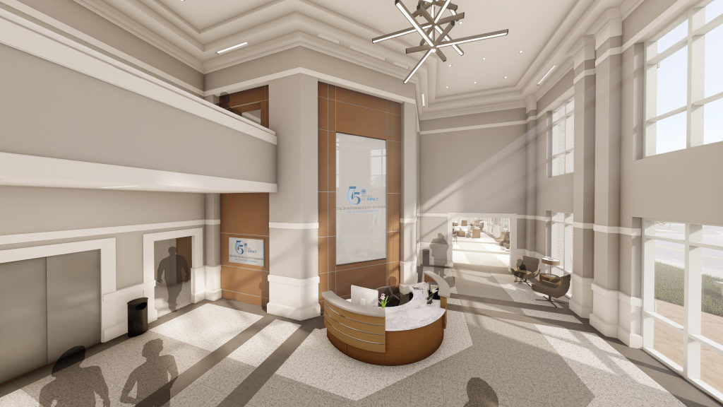 Lobby Rendering 2 Center for Philanthropy, Lobby Rendering 2