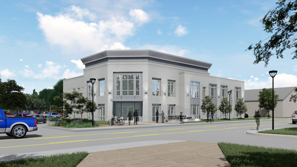 Exterior Rendering 1 Center for Philanthropy, Exterior Rendering 1