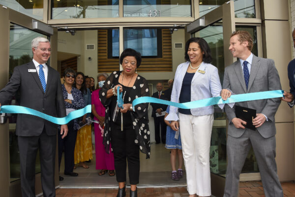 Ribbon cutting at The Robert Hett Chapman III Center for Philanthropy